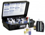 A complete outfit for pond fish culture, ideal for fresh water analysis. Unit is supplied complete with labware, accessories, sampling bottle, and reagents for 50 tests of 9 important test factors.