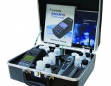 Includes tests for ammonia, color, conductivity, hardness, pH, potassium, and turbidity. Expandable to over 85+ tests.