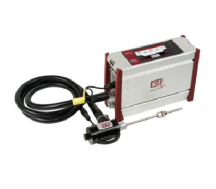 Portable stack gas emission analyser for long time measurements of industrial combustions