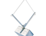 Stainless steel sampler is designed for use on soft bottoms (sand or silt). A simple trigger holds the sampler open while lowering to cover a uniform area. Scissor design closes sampler, retrieving a volume of sediment to the surface for analysis.