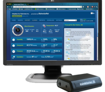 RainwiseNet, the online dashboard for RainWise weather stations equipped with an IP-100 Network Interface, uploading real-time data and displaying it from any web browser.  